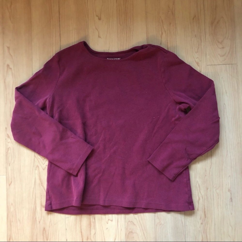Pendleton petite red long sleeve shirt